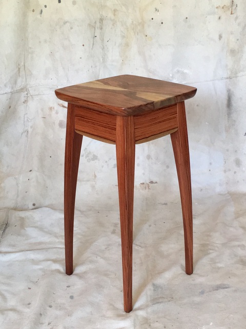 Bubinga Cup of Coffee Table Leg Grain